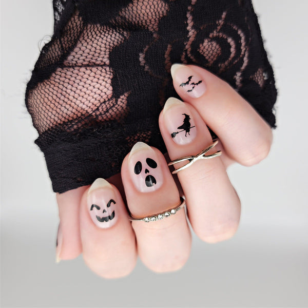 Haunted House | Transparent Halloween Themed Nail Polish Wrap