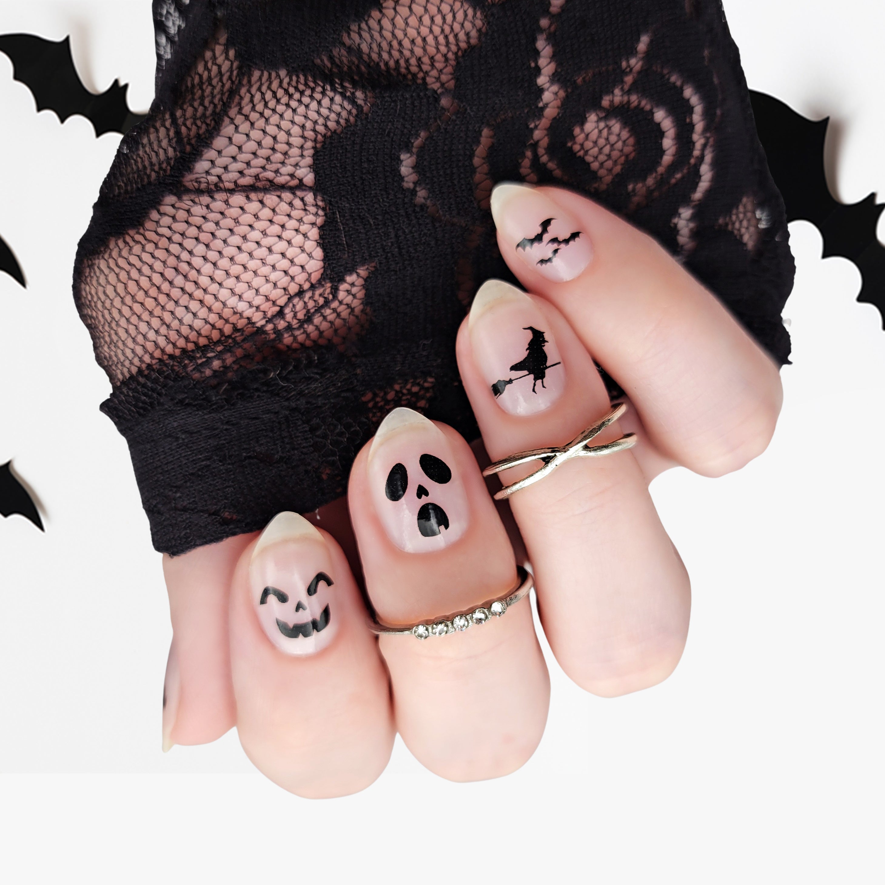 Haunted House | Transparent Halloween Themed Nail Polish Wrap