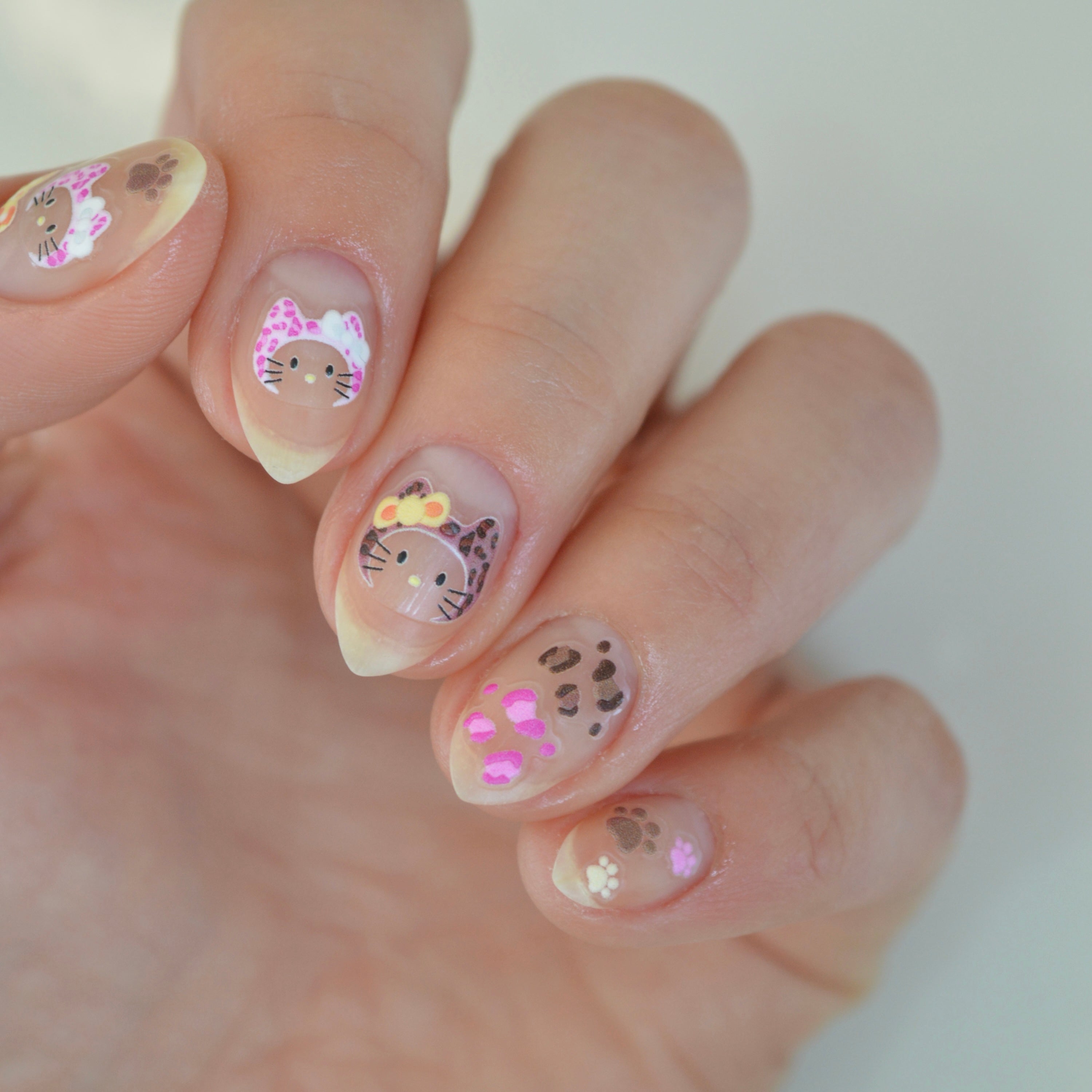 Kitty Bows PLAY Nail Art Sticker