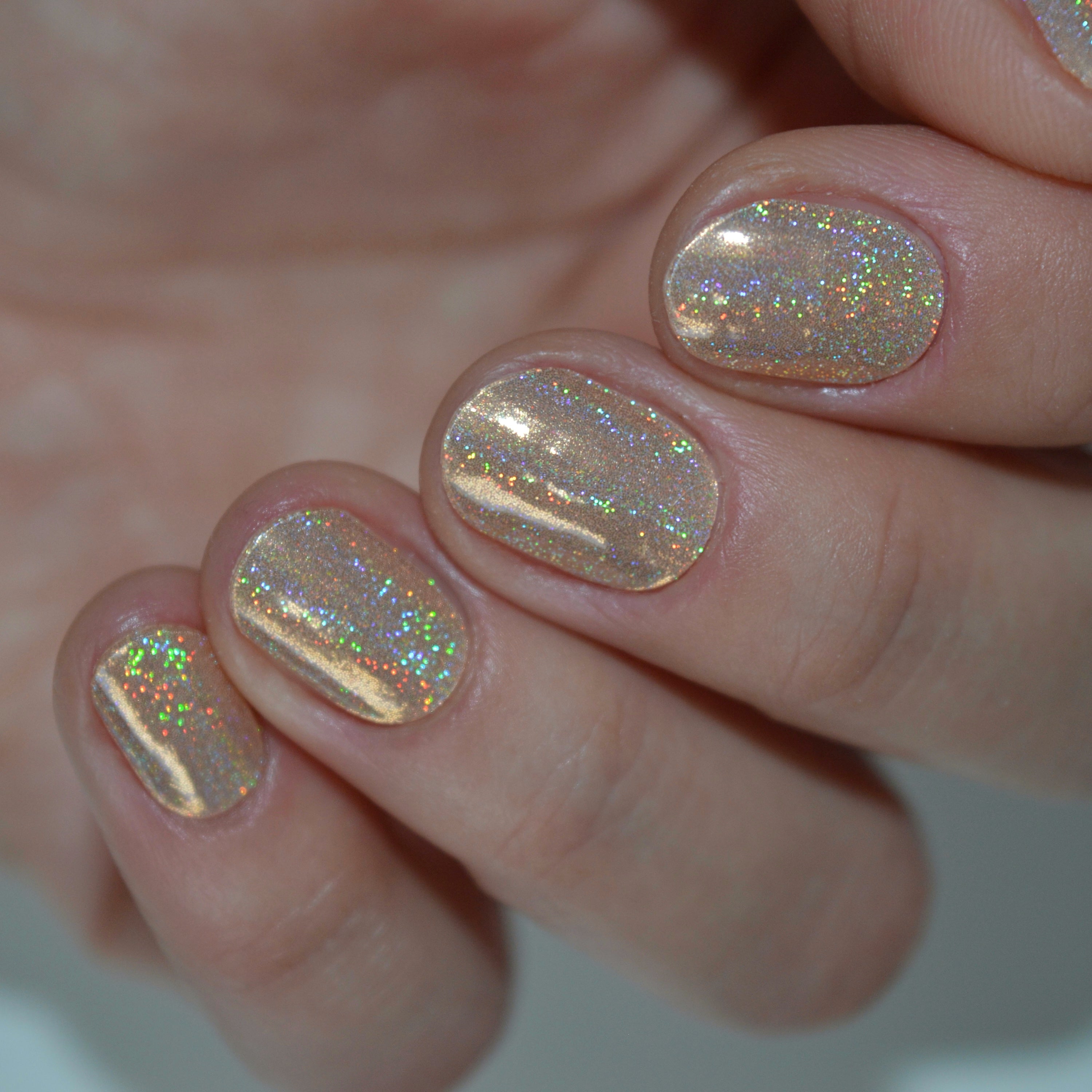 PREORDER (29/5 DISPATCH) Holo Holo Champagne | Super Jellies DIY Semi Cured Gel Nail Wrap