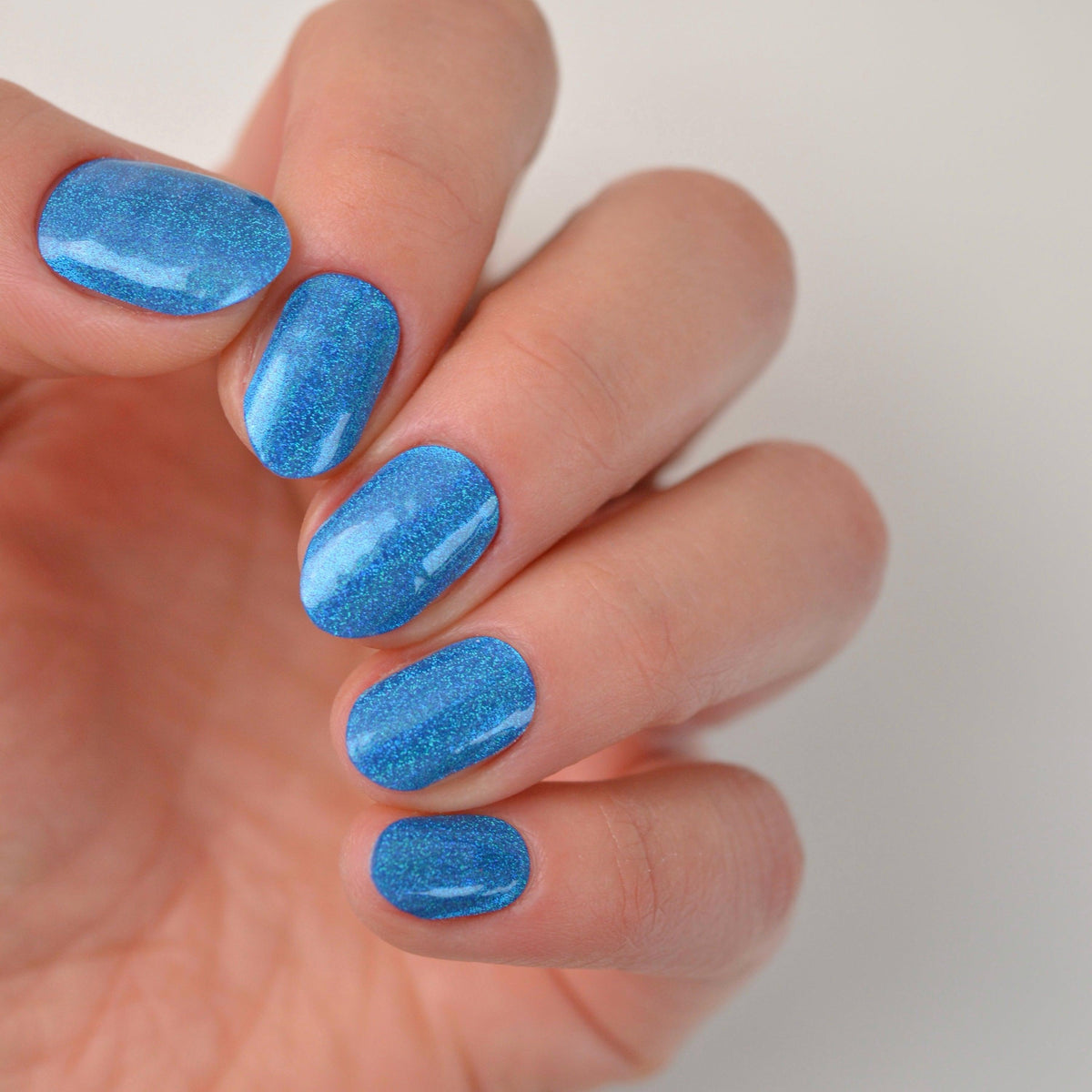 Holo Holo Blue | Super Jellies DIY Hard Semi Cured Gel Nail Wraps