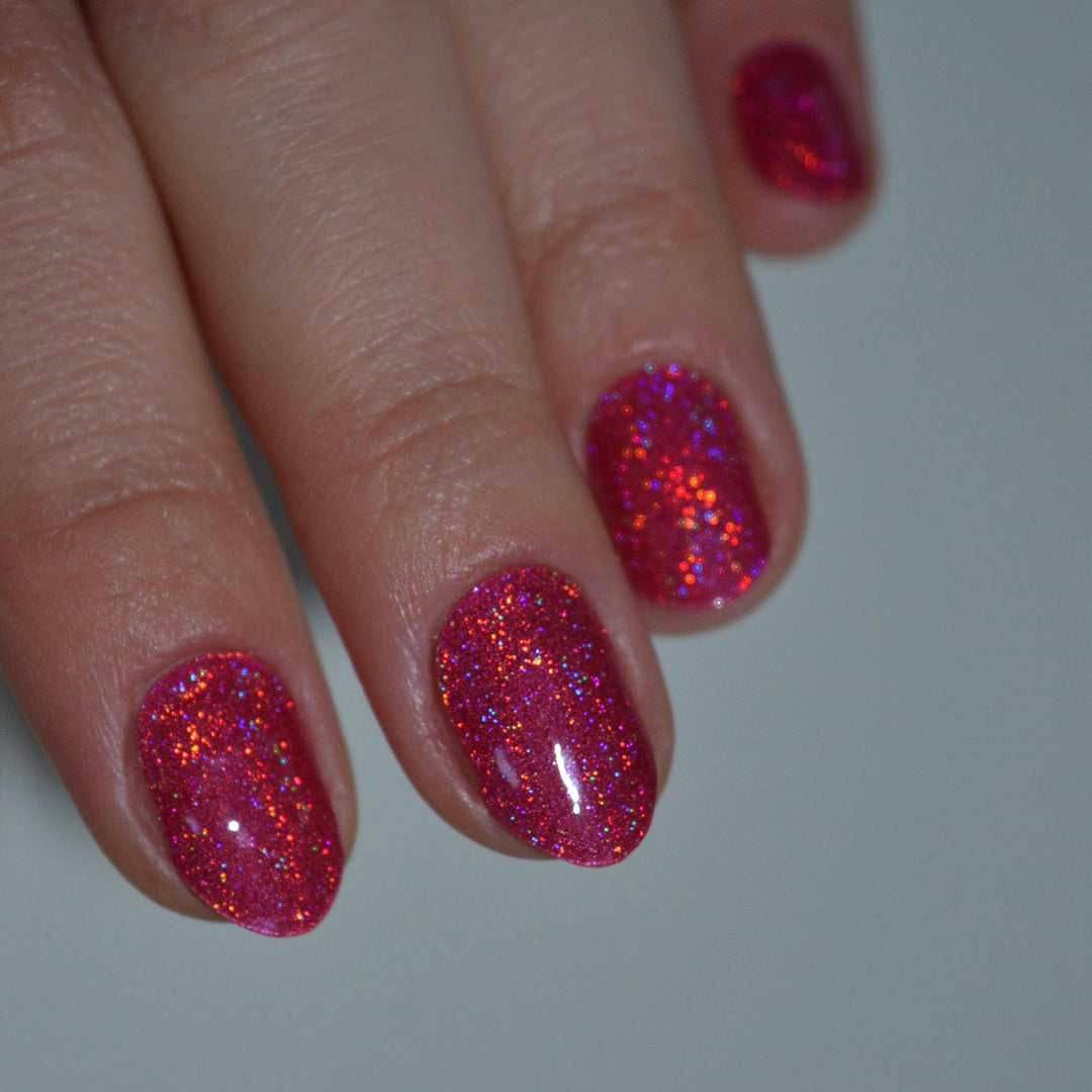 HOLO HOLO (Magenta) | Super Jellies DIY Hard Semi Cured Gel Nail Wraps