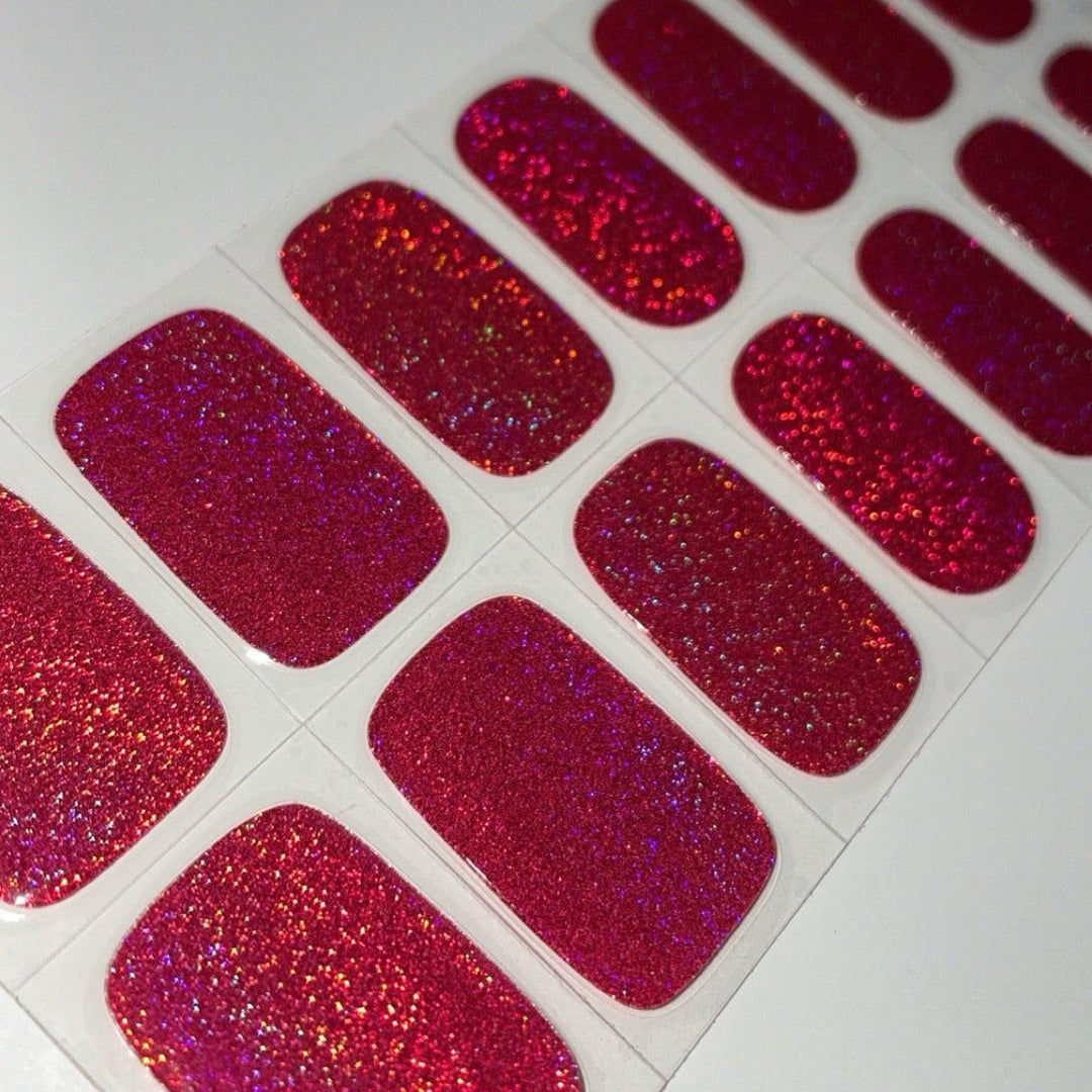 HOLO HOLO (Magenta) | Super Jellies DIY Hard Semi Cured Gel Nail Wraps