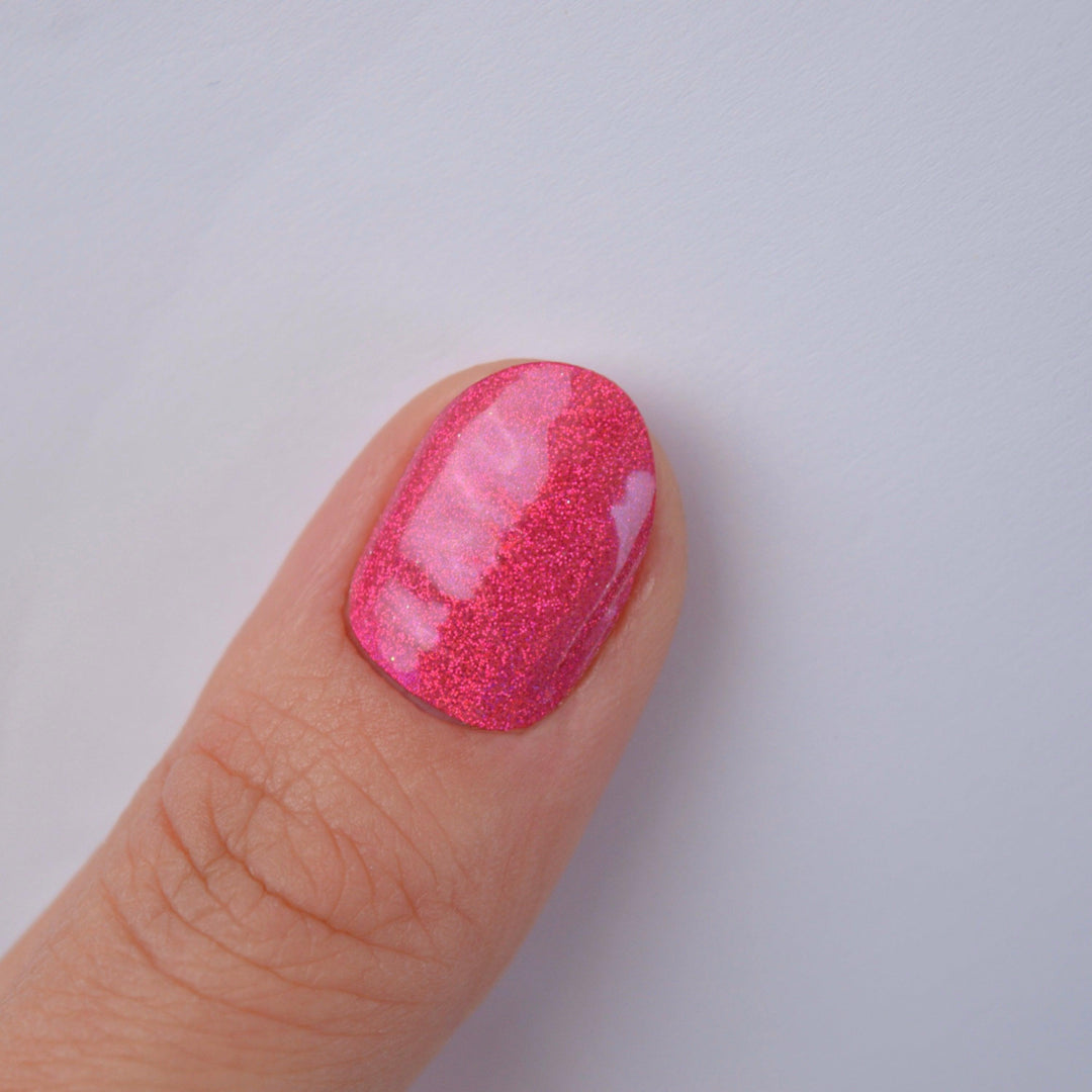 HOLO HOLO (Magenta) | Super Jellies DIY Hard Semi Cured Gel Nail Wraps