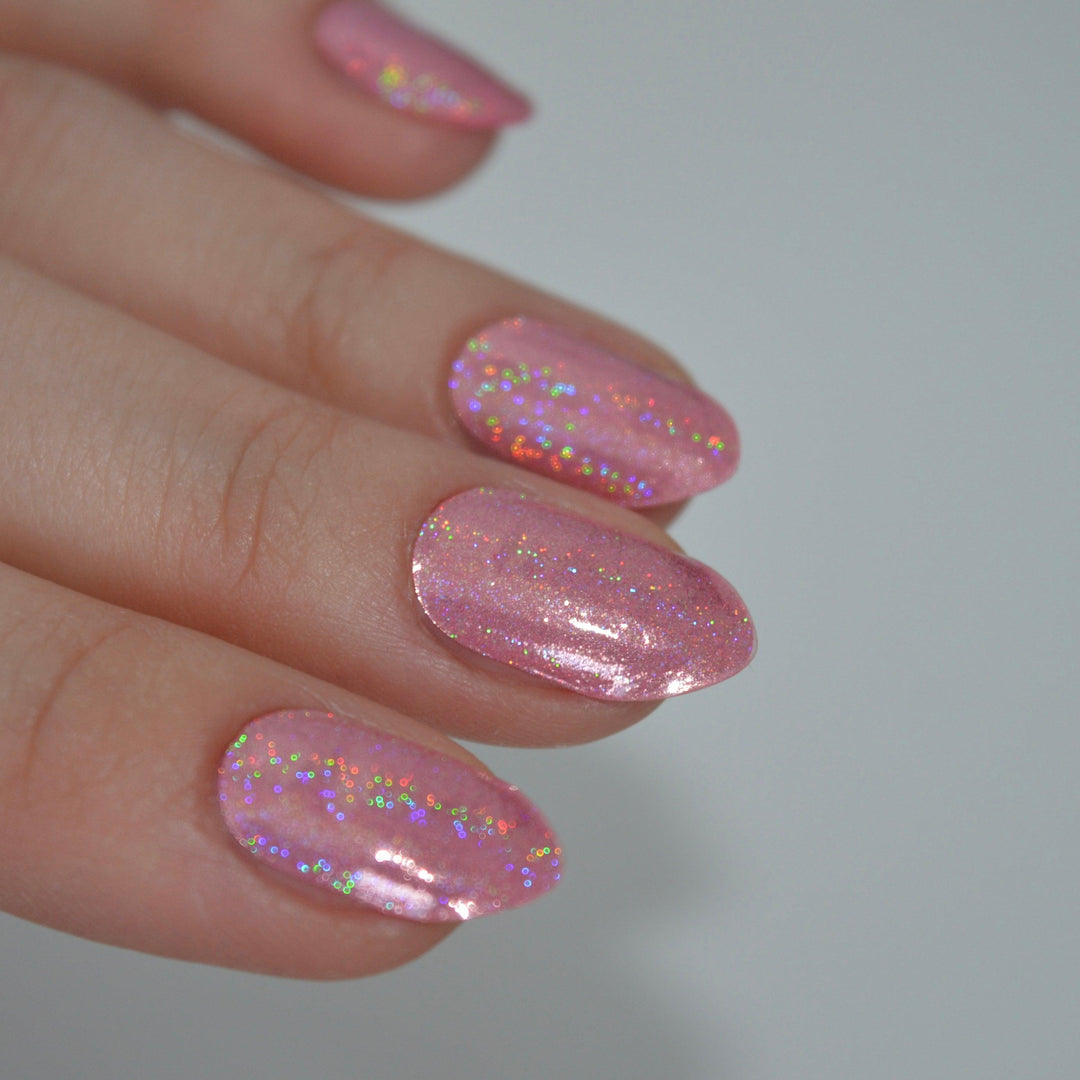 Holo Holo Pink | Super Jellies DIY Hard Semi Cured Gel Nail Wraps