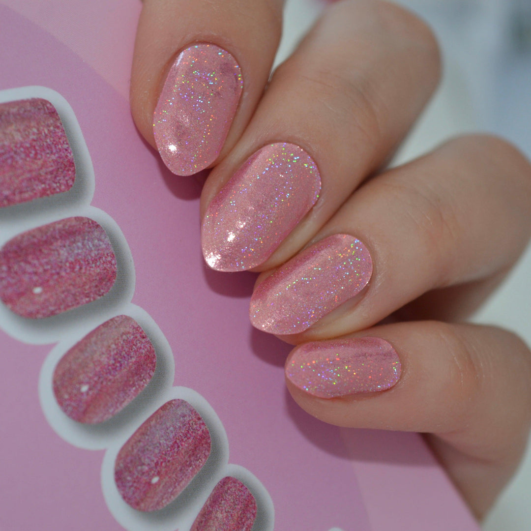 Holo Holo Pink | Super Jellies DIY Hard Semi Cured Gel Nail Wraps