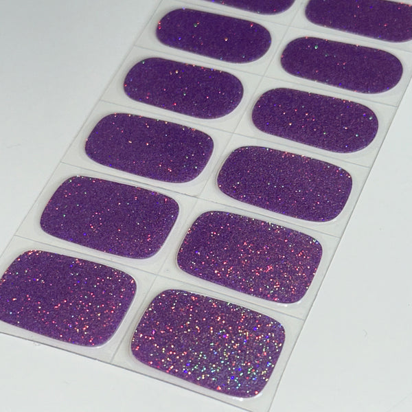 Holo Holo Purple | Super Jellies DIY Hard Semi Cured Gel Nail Wraps