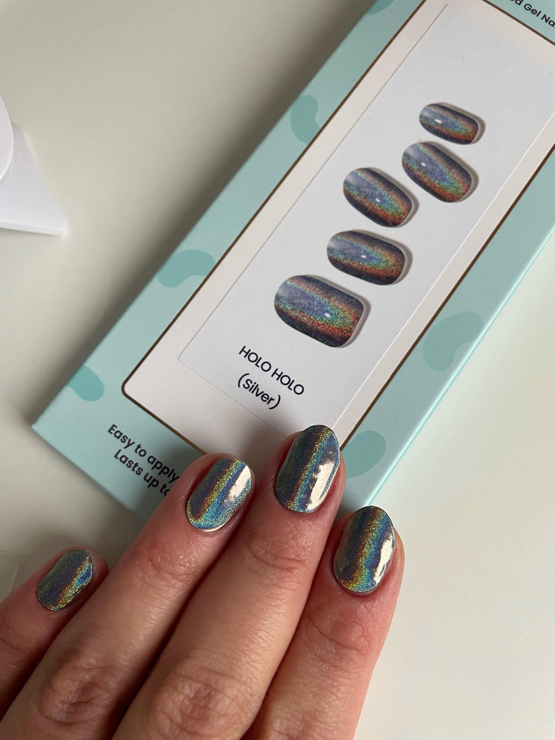 Holo Holo (Silver) | Super Jellies DIY Hard Semi Cured Gel Nail Wraps