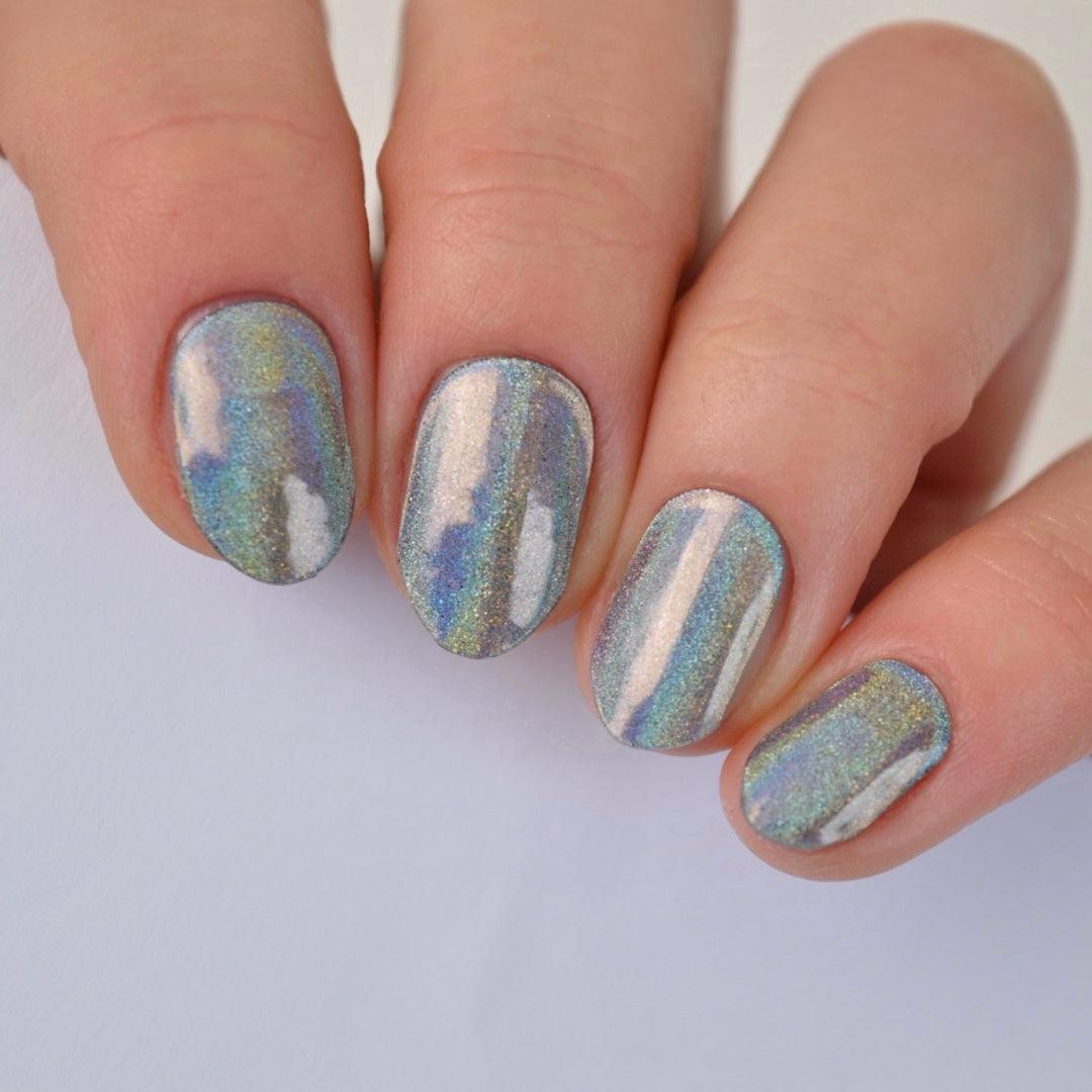 Holo Holo (Silver) | Super Jellies DIY Hard Semi Cured Gel Nail Wraps