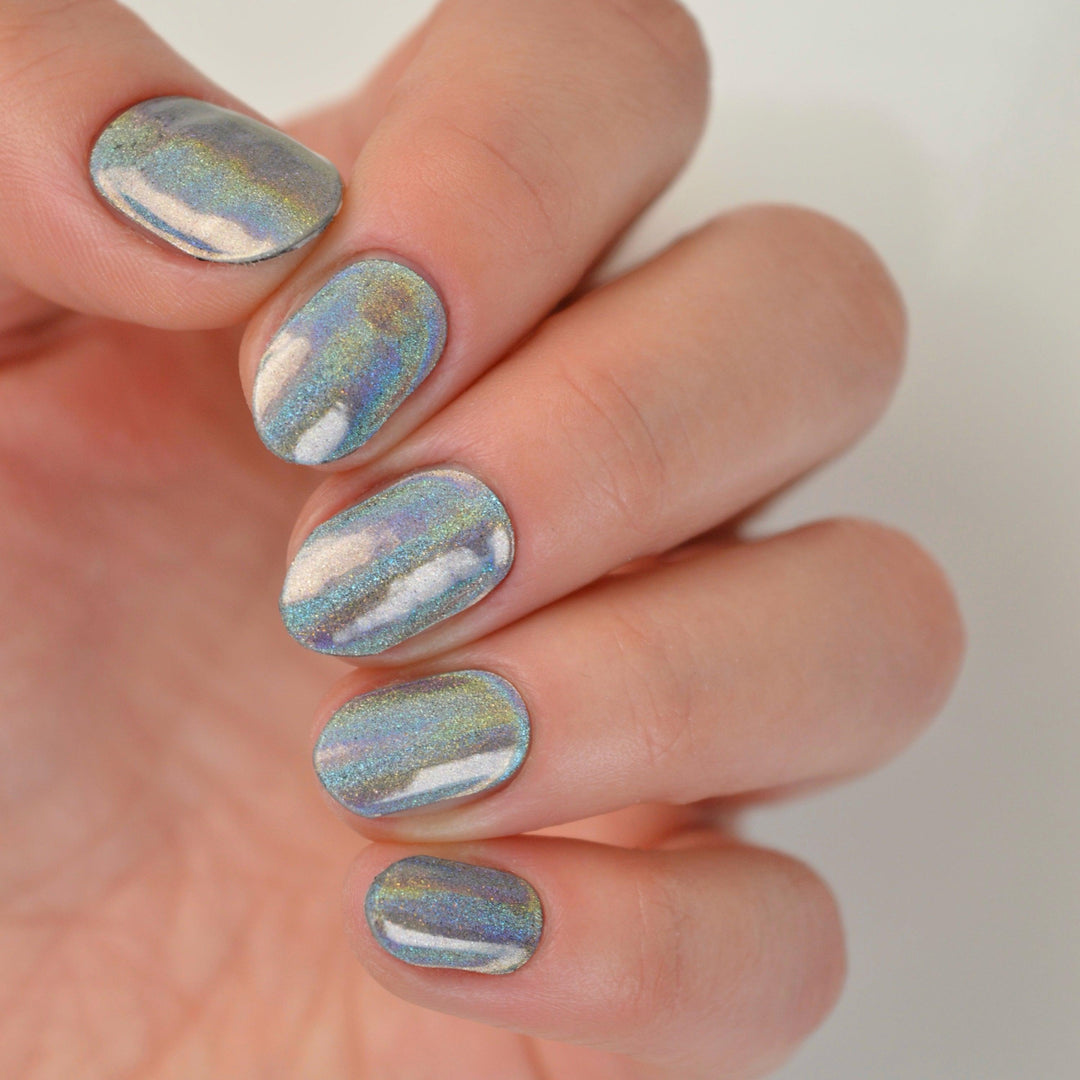 Holo Holo (Silver) | Super Jellies DIY Hard Semi Cured Gel Nail Wraps