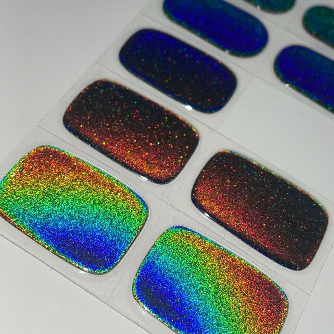 Holo Holo (Silver) | Super Jellies DIY Hard Semi Cured Gel Nail Wraps