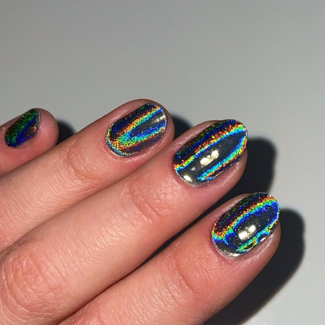 Holo Holo (Silver) | Super Jellies DIY Hard Semi Cured Gel Nail Wraps