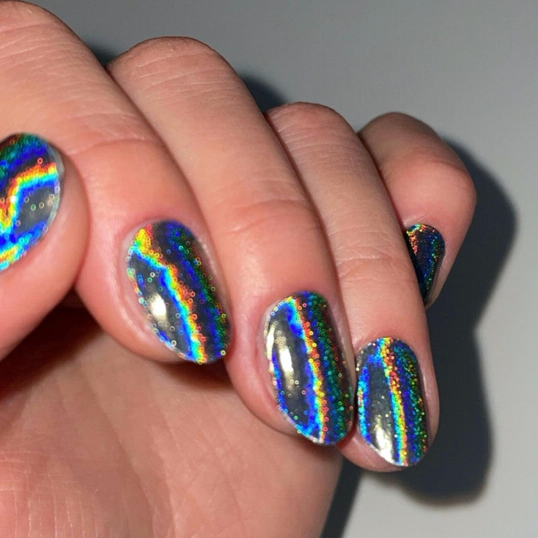 Holo Holo (Silver) | Super Jellies DIY Hard Semi Cured Gel Nail Wraps
