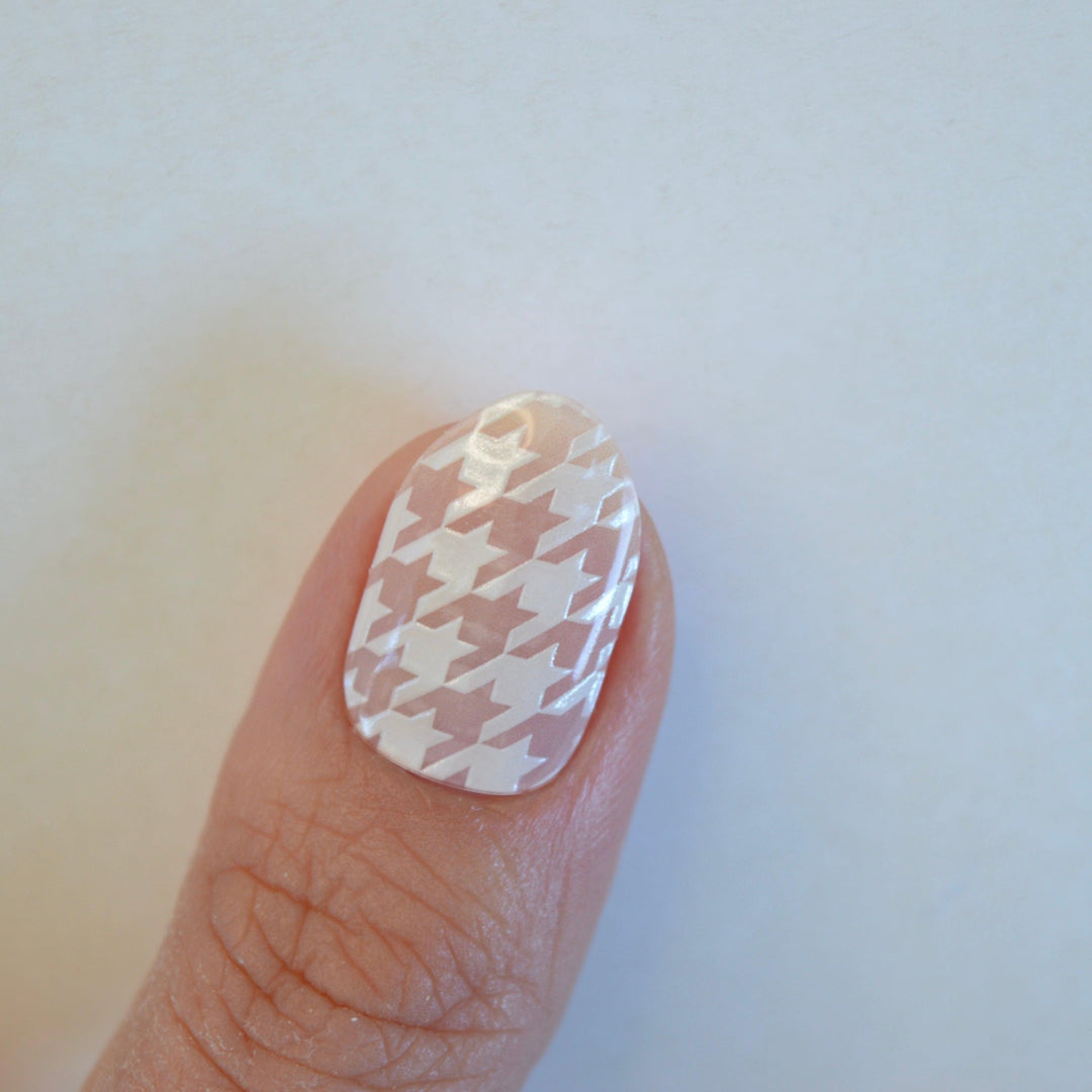 Houndstooth | Super Jellies DIY Hard Semi Cured Gel Nail Wraps
