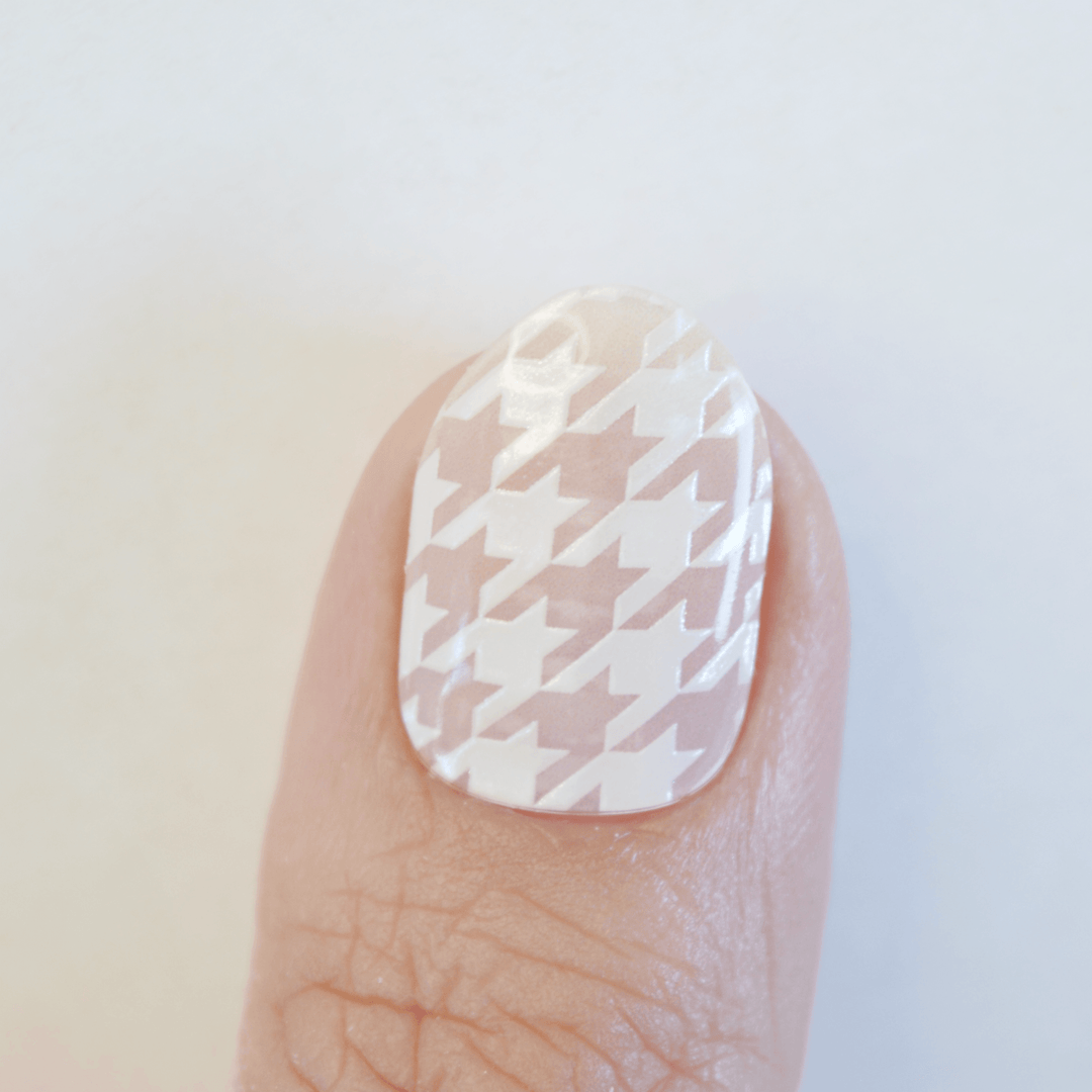 Houndstooth | Super Jellies DIY Hard Semi Cured Gel Nail Wraps