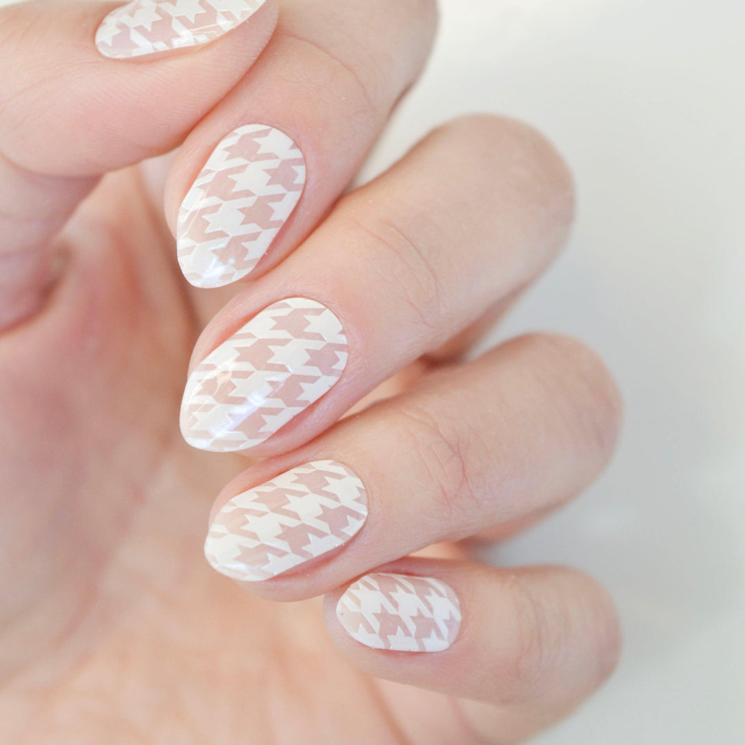 Houndstooth | Super Jellies DIY Hard Semi Cured Gel Nail Wraps
