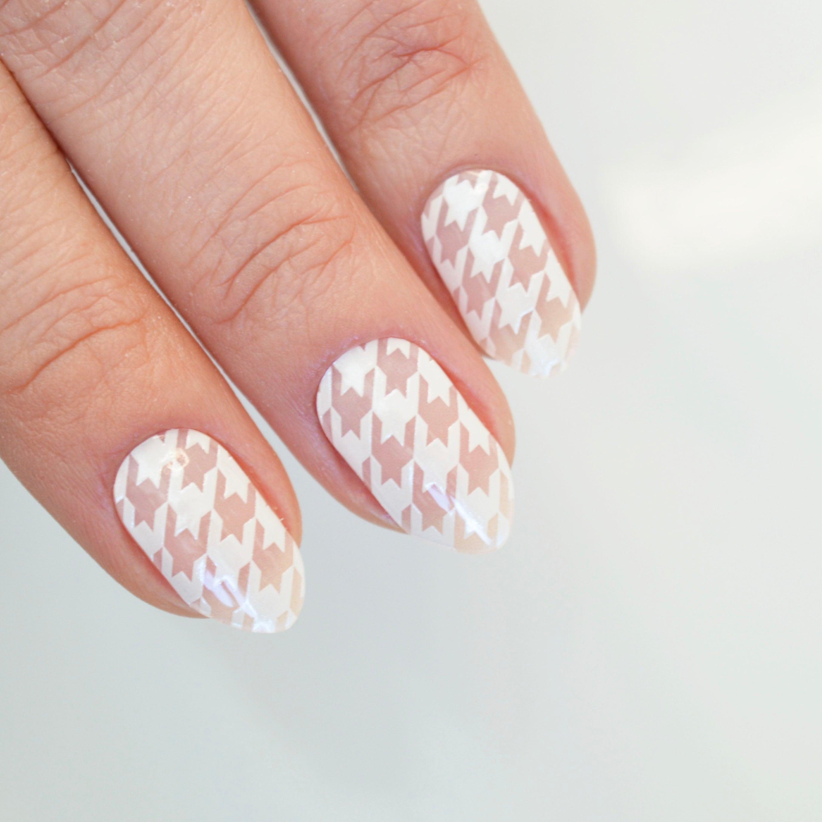 Houndstooth | Super Jellies DIY Hard Semi Cured Gel Nail Wraps