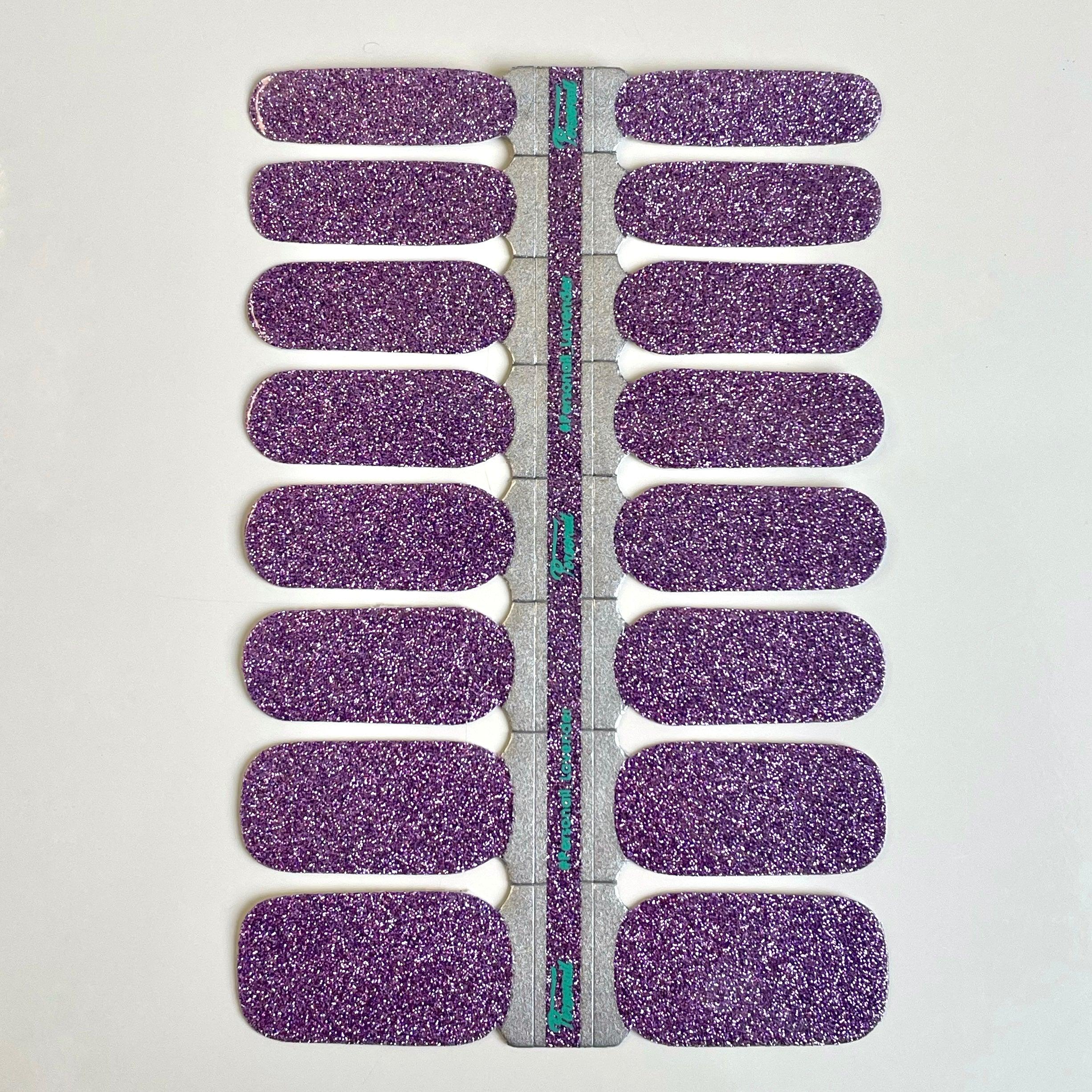 Lavender | Glitter Nail Polish Wraps