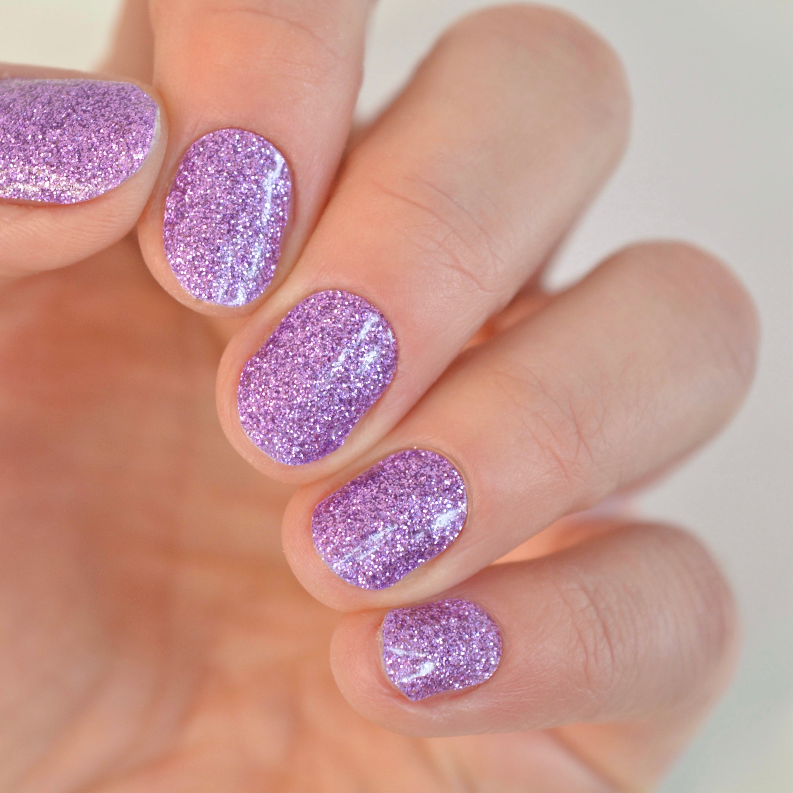 Lavender | Glitter Nail Polish Wraps