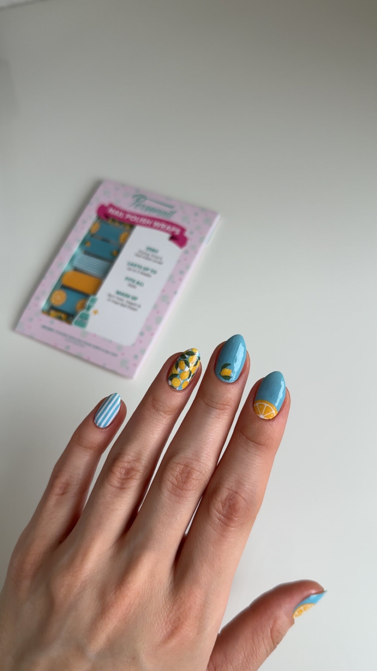Lemon x Teggun Ashleigh | Nail Polish Wraps
