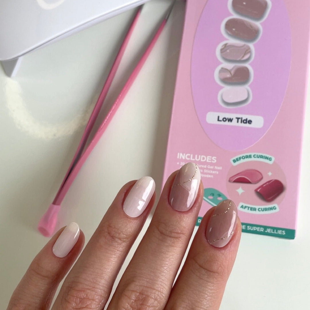 Low Tide | Super Jellies DIY Hard Semi Cured Gel Nail Wraps