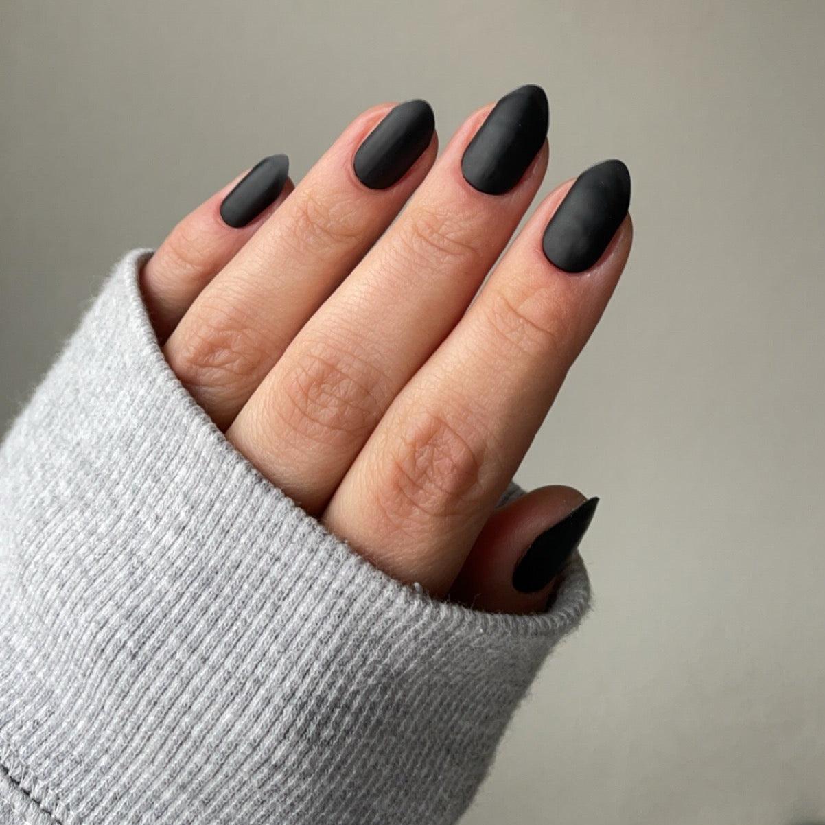 Matte Black | Super Jellies DIY Hard Semi Cured Gel Nail Wraps