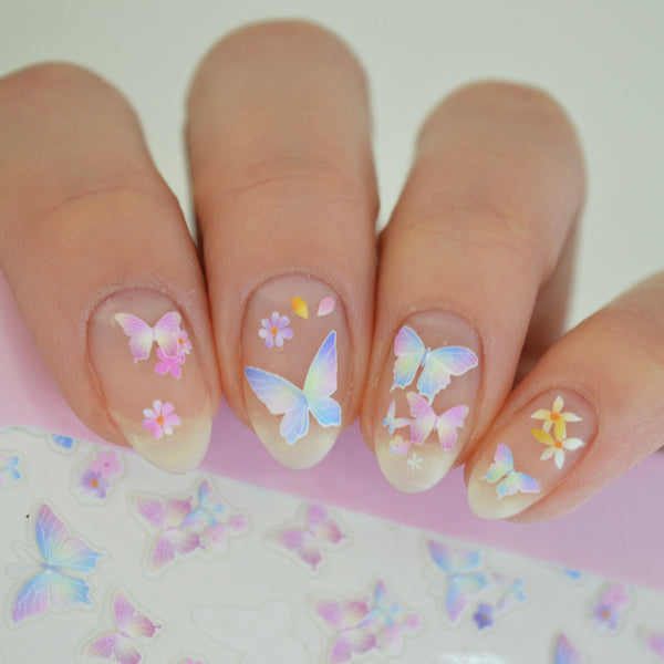 Matte Butterfly Nail Art Sticker