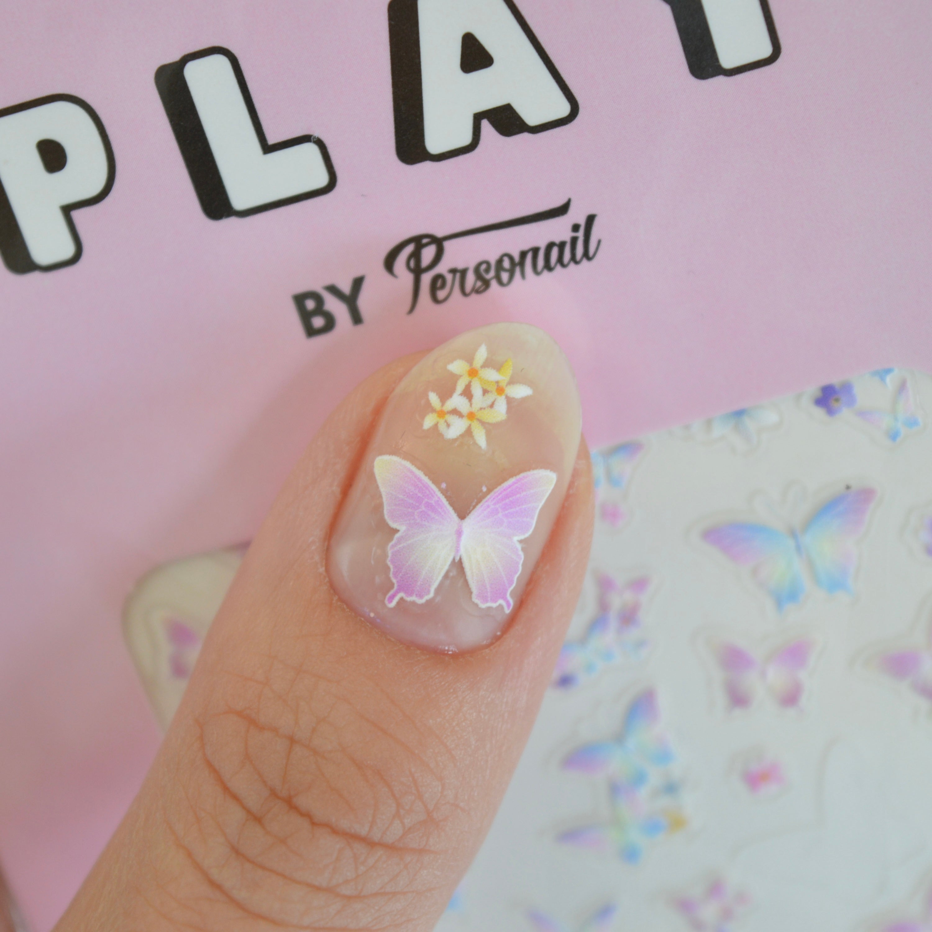 Matte Butterfly Nail Art Sticker