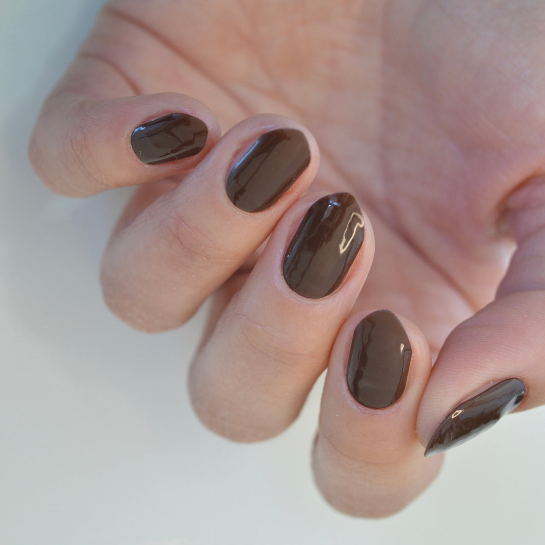 Mocha | Super Jellies DIY Hard Semi Cured Gel Nail Wraps