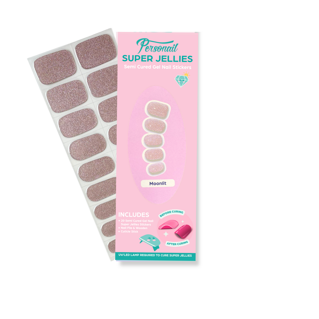 Moonlit | Super Jellies DIY Hard Semi Cured Gel Nail Wraps