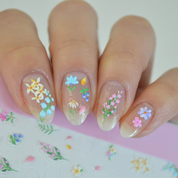 More Florals Nail Art Sticker