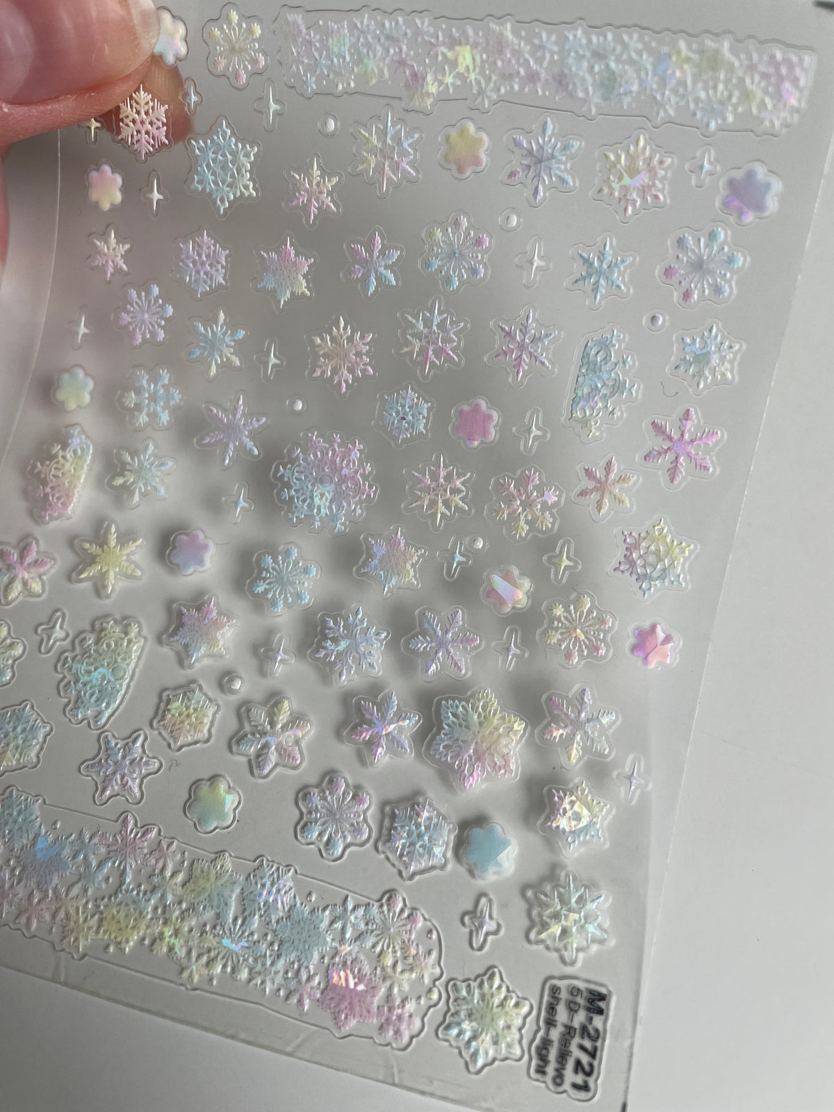 Pastel Flakes 3D PLAY Nail Art Sticker
