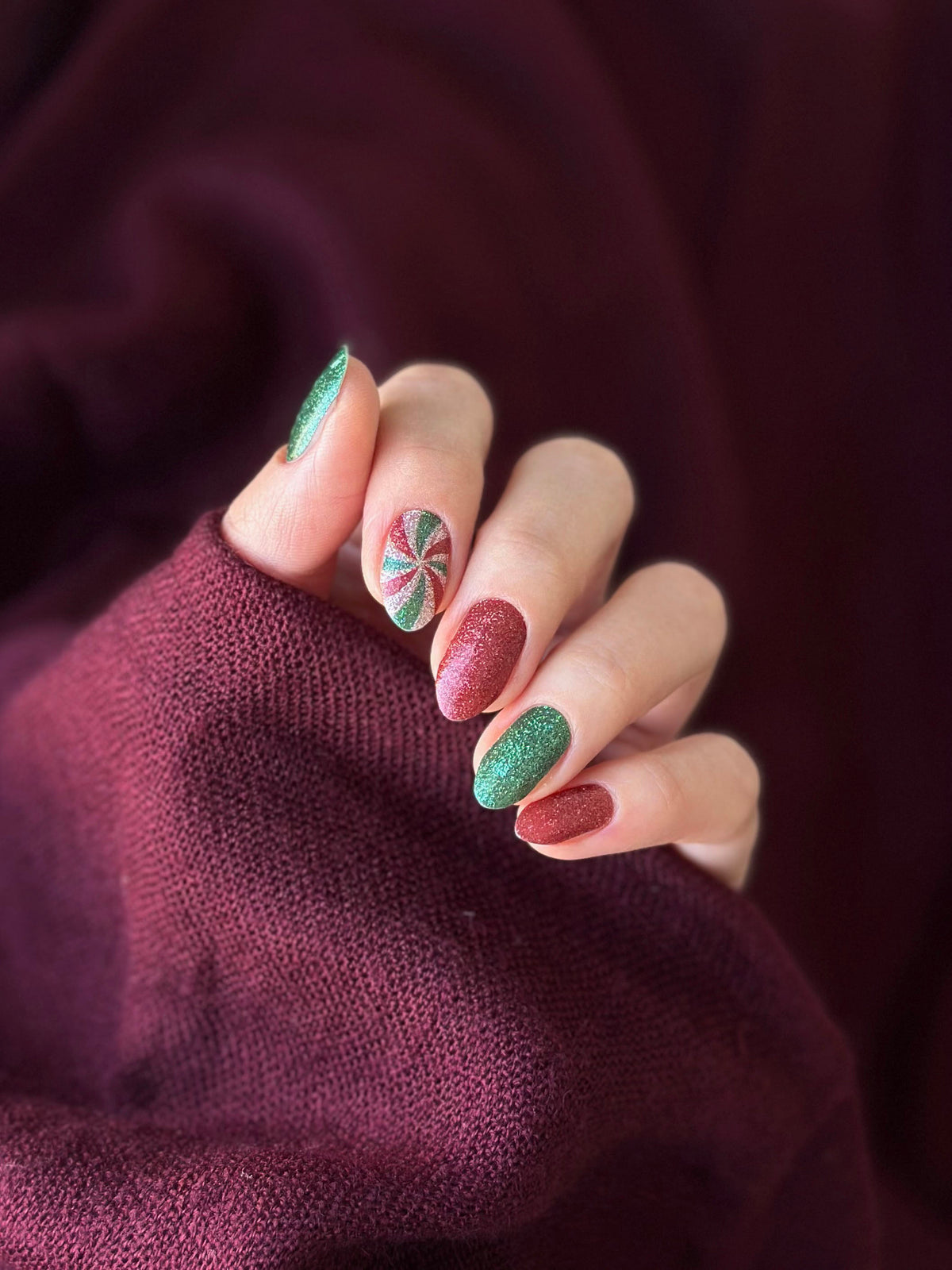 Peppermint Candy | Nail Polish Wraps