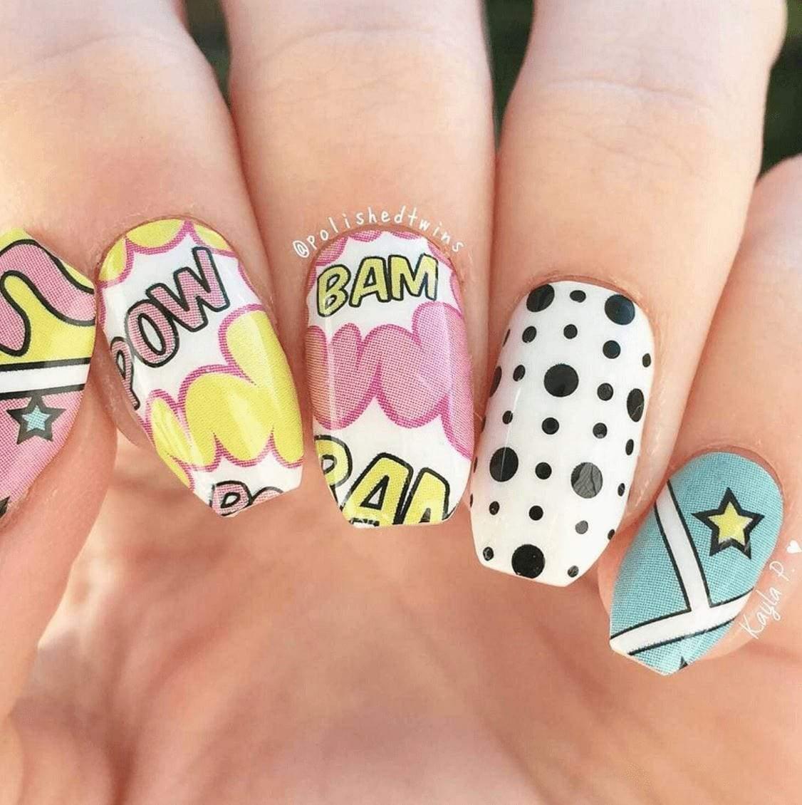Personail Nail Wraps Comic