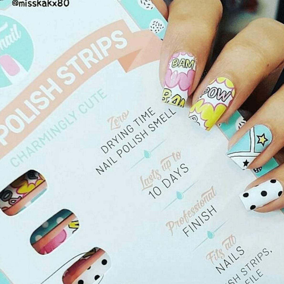 Personail Nail Wraps Comic