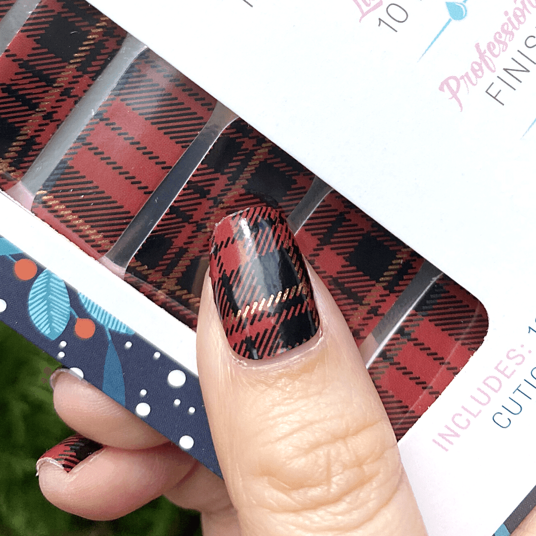Personail Nail Wraps Tartan