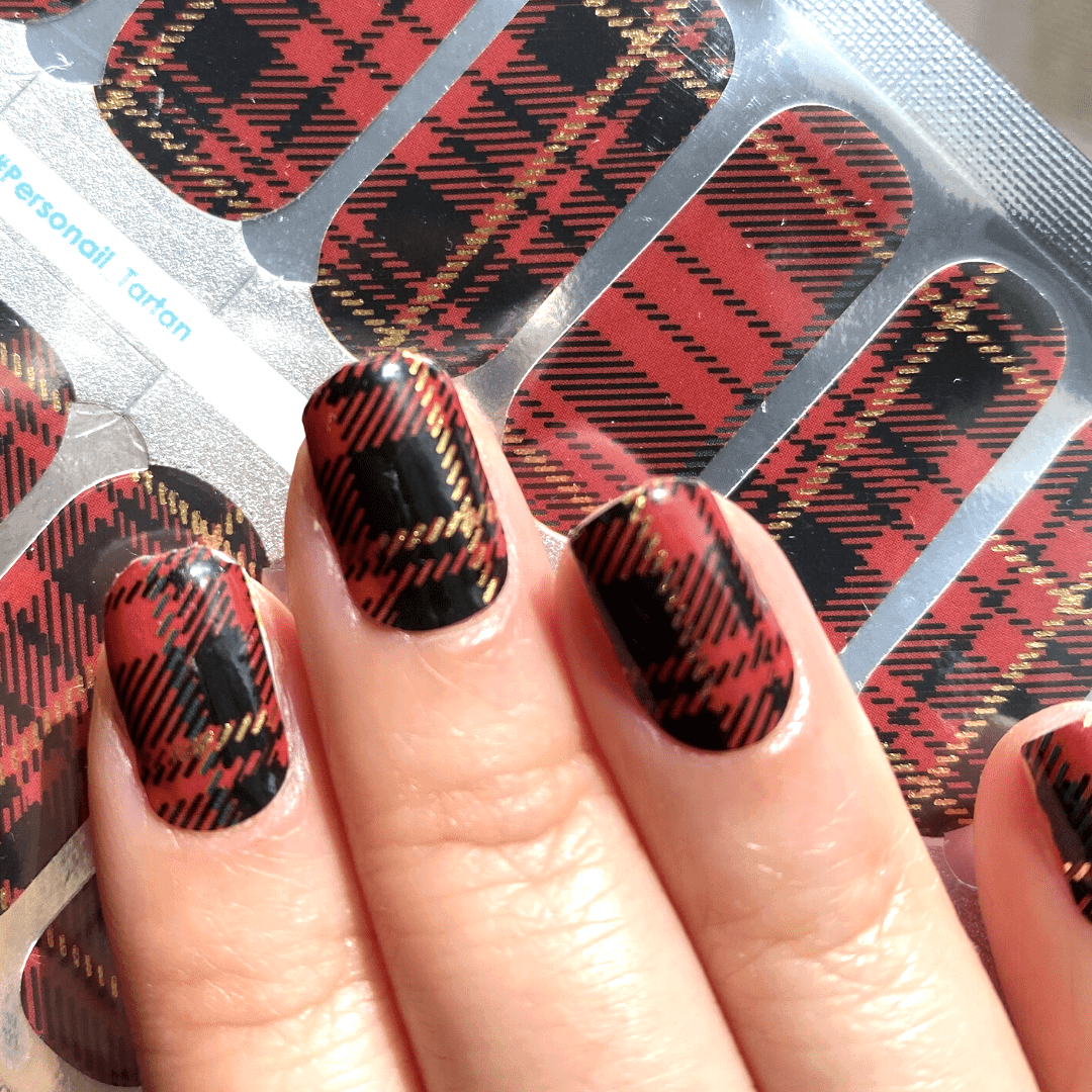 Personail Nail Wraps Tartan