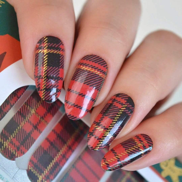 Personail Nail Wraps Tartan