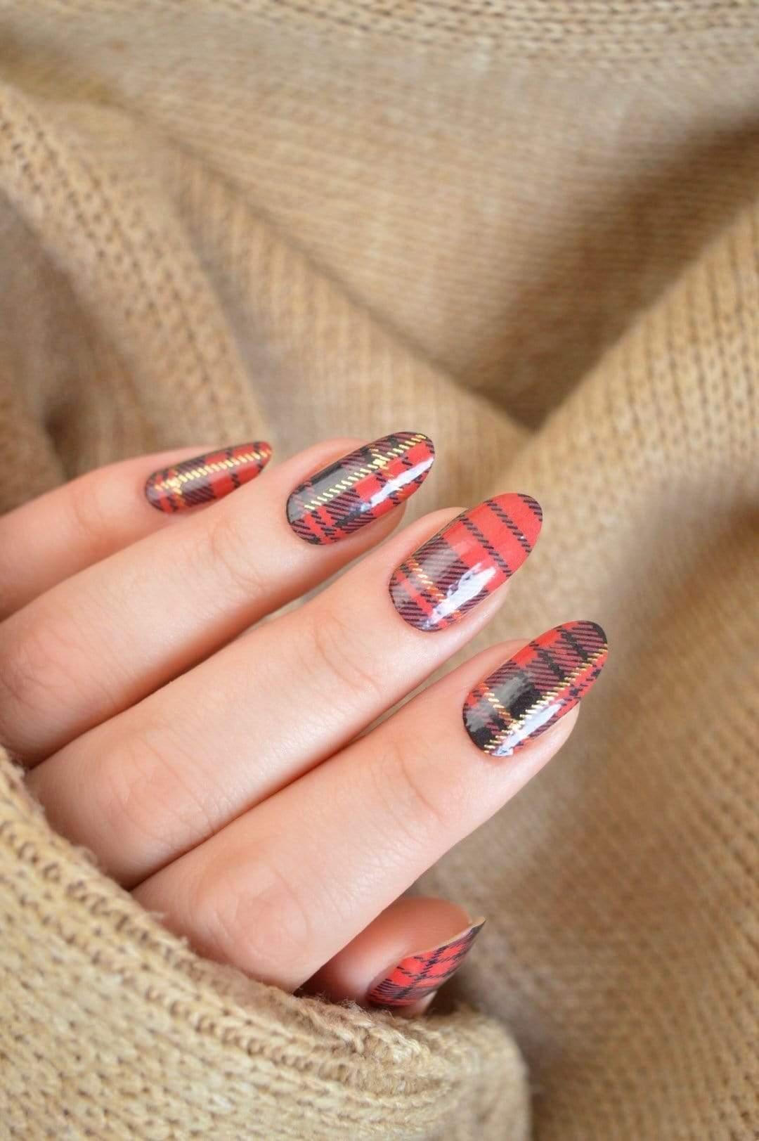 Personail Nail Wraps Tartan