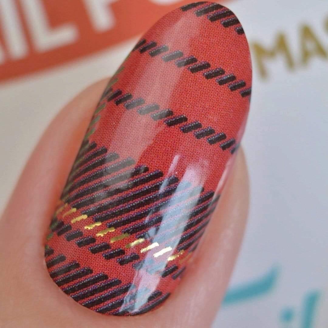 Personail Nail Wraps Tartan