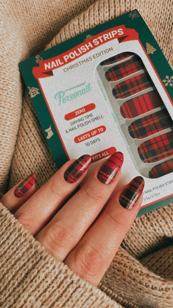 Personail Nail Wraps Tartan