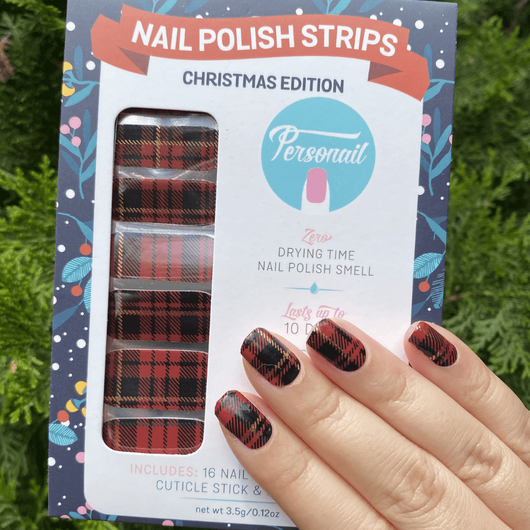 Personail Nail Wraps Tartan