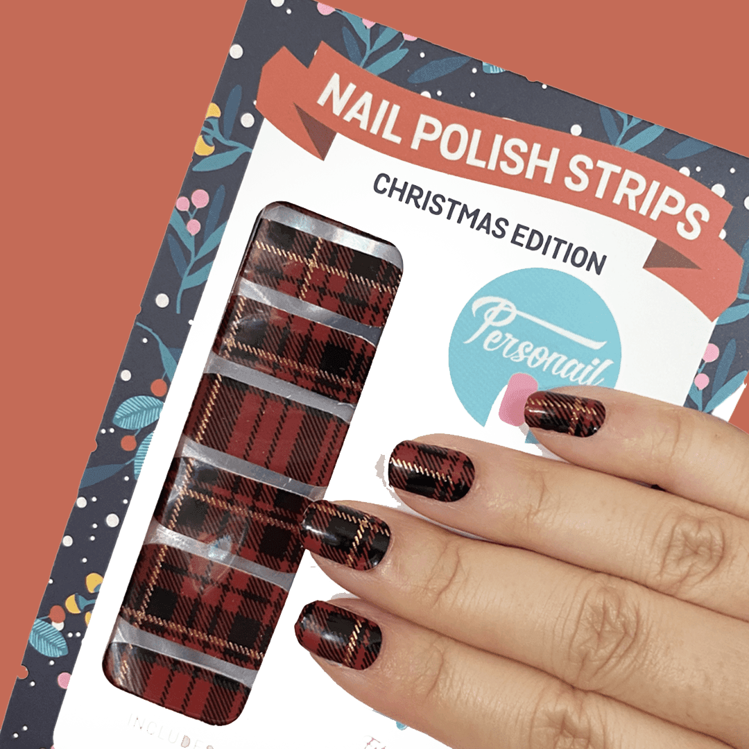 Personail Nail Wraps Tartan