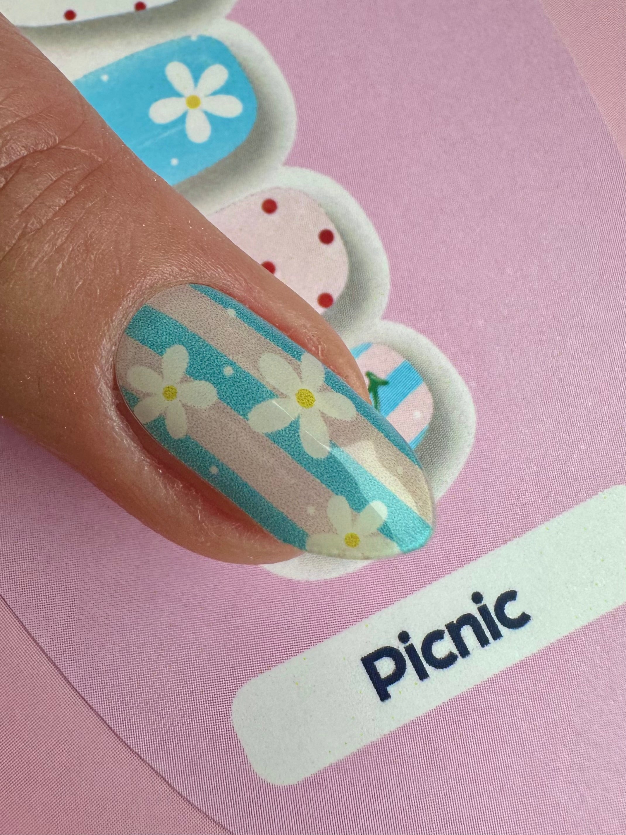 Picnic | Super Jellies DIY Hard Semi Cured Gel Nail Wraps