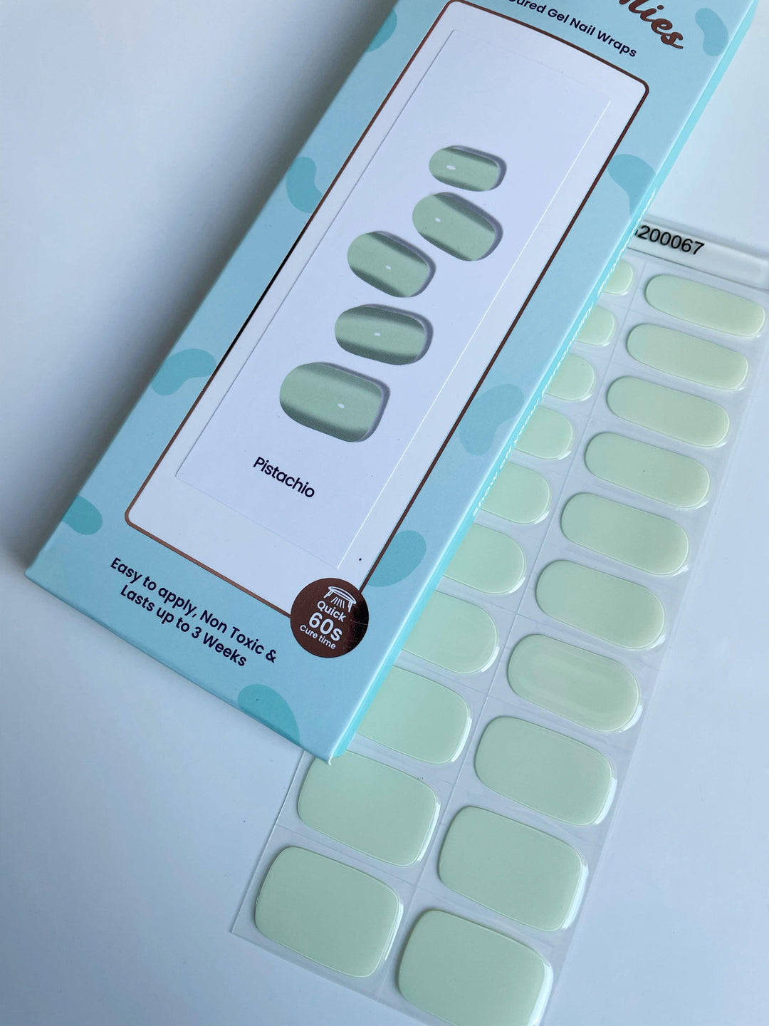 Pistachio | Super Jellies DIY Hard Semi Cured Gel Nail Wraps