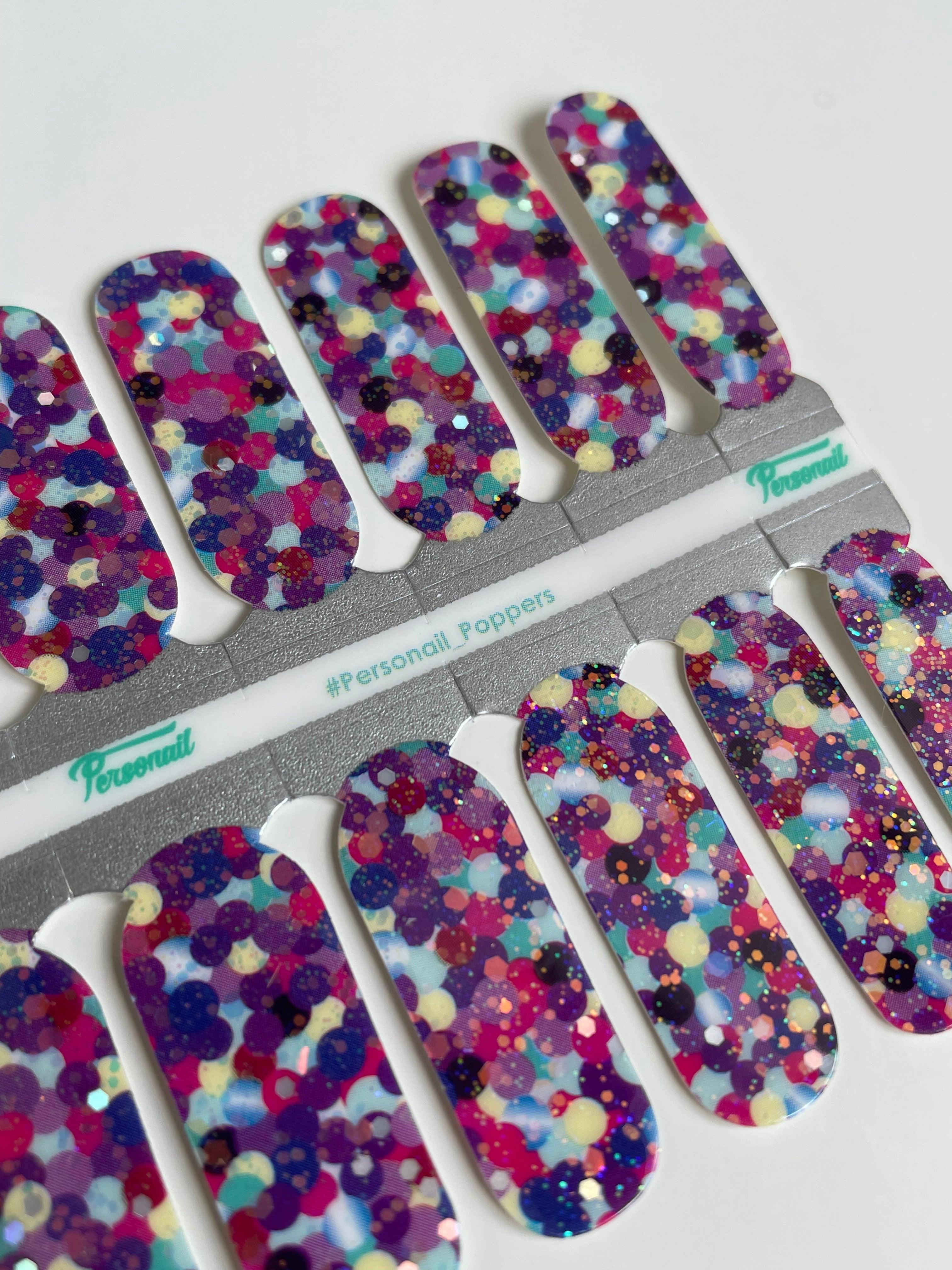 Poppers | Chunky Glitter Nail Polish Wraps