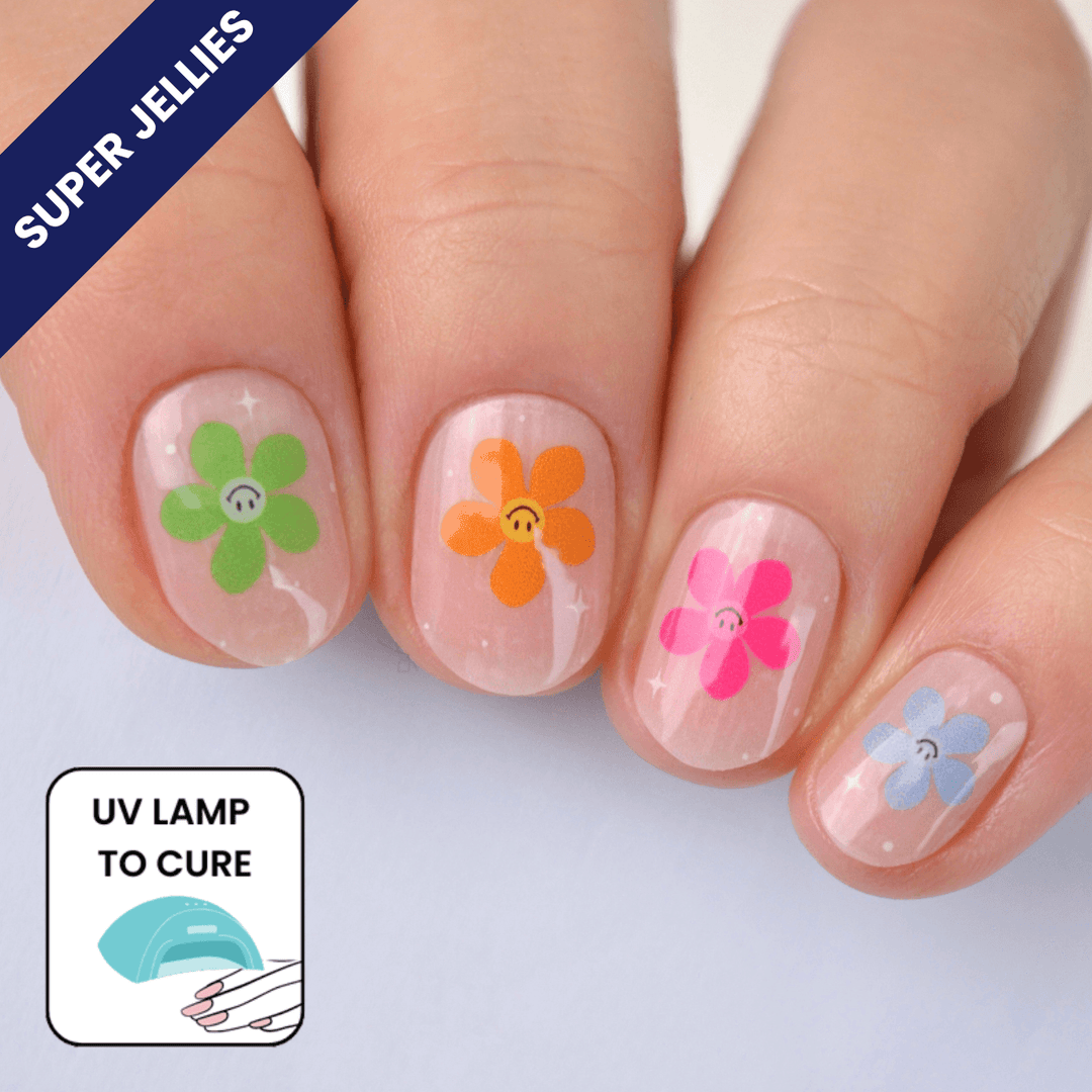 Poppy | Super Jellies DIY Hard Semi Cured Gel Nail Wraps