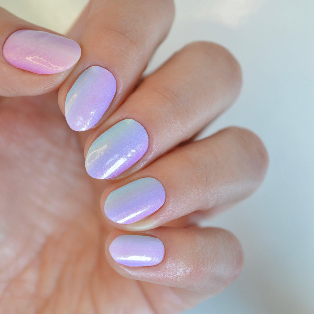 Popsicle | Purple Blue Nail Polish Wraps