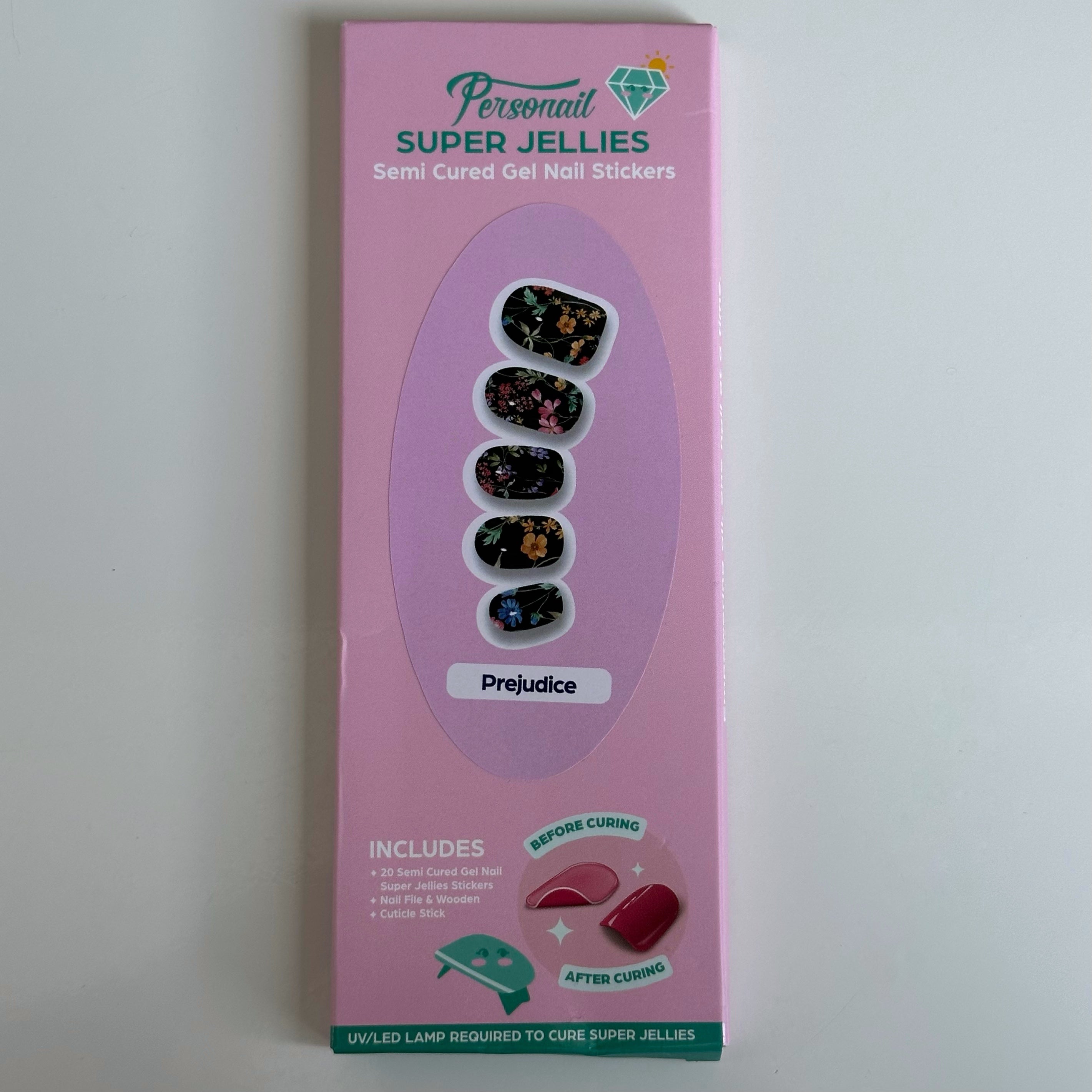 Prejudice | Super Jellies DIY Hard Semi Cured Gel Nail Wraps