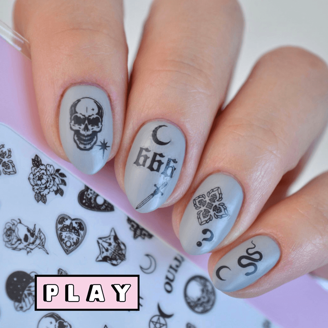 Punk PLAY Nail Art Sticker